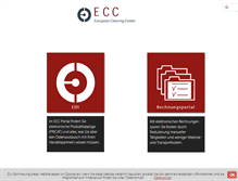Tablet Screenshot of european-clearing-center.net